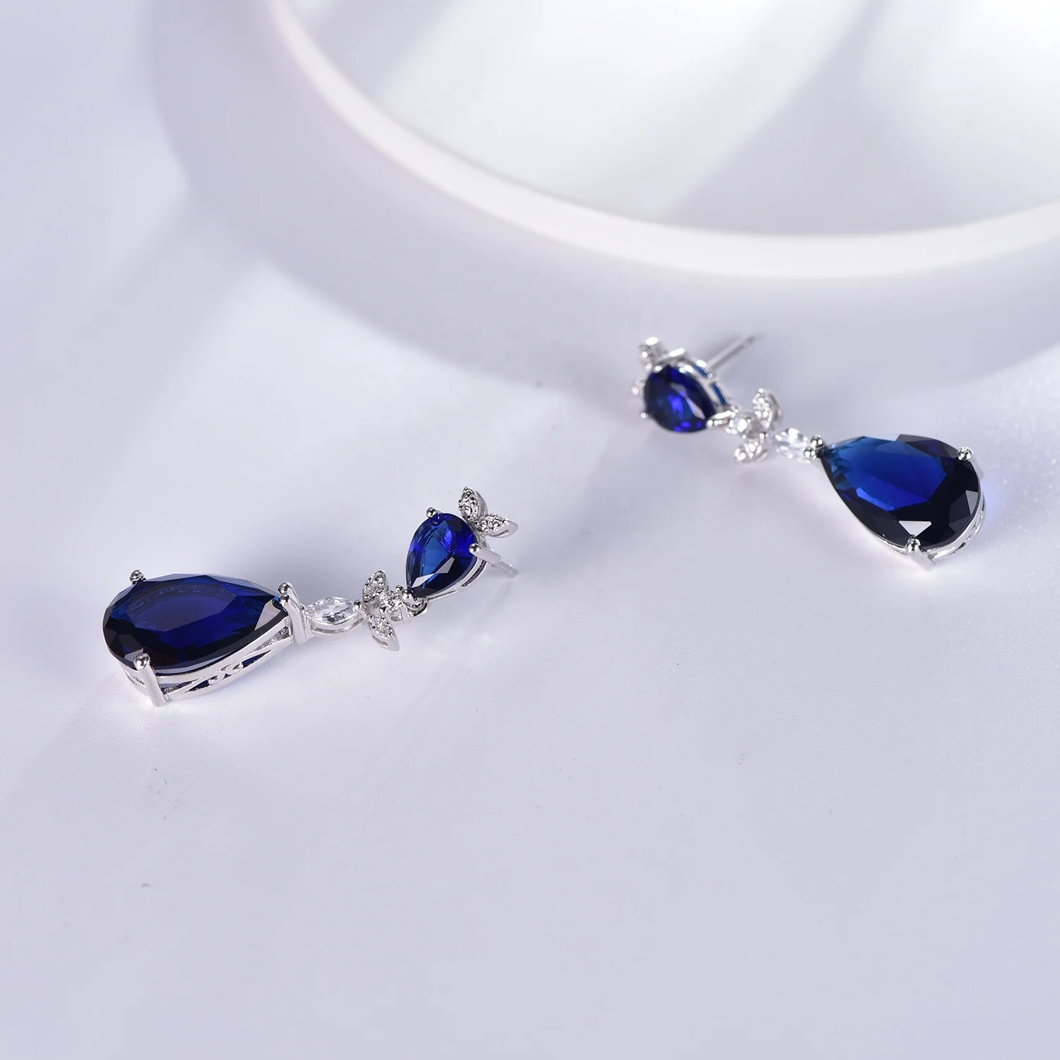 s925 zirconia drop tear earrings s925 earrings sterling silver diamond drop earrings