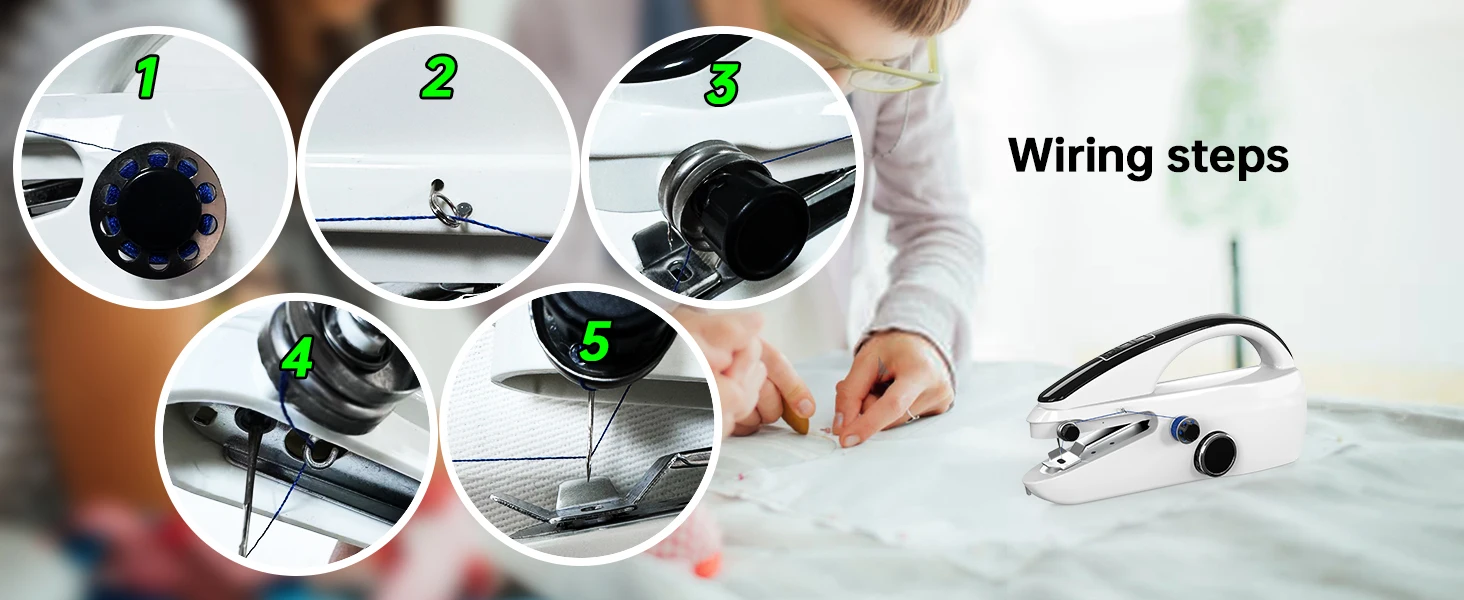 S8 Cordless USB or Battery Mini Handheld Sewing Machine Household From China