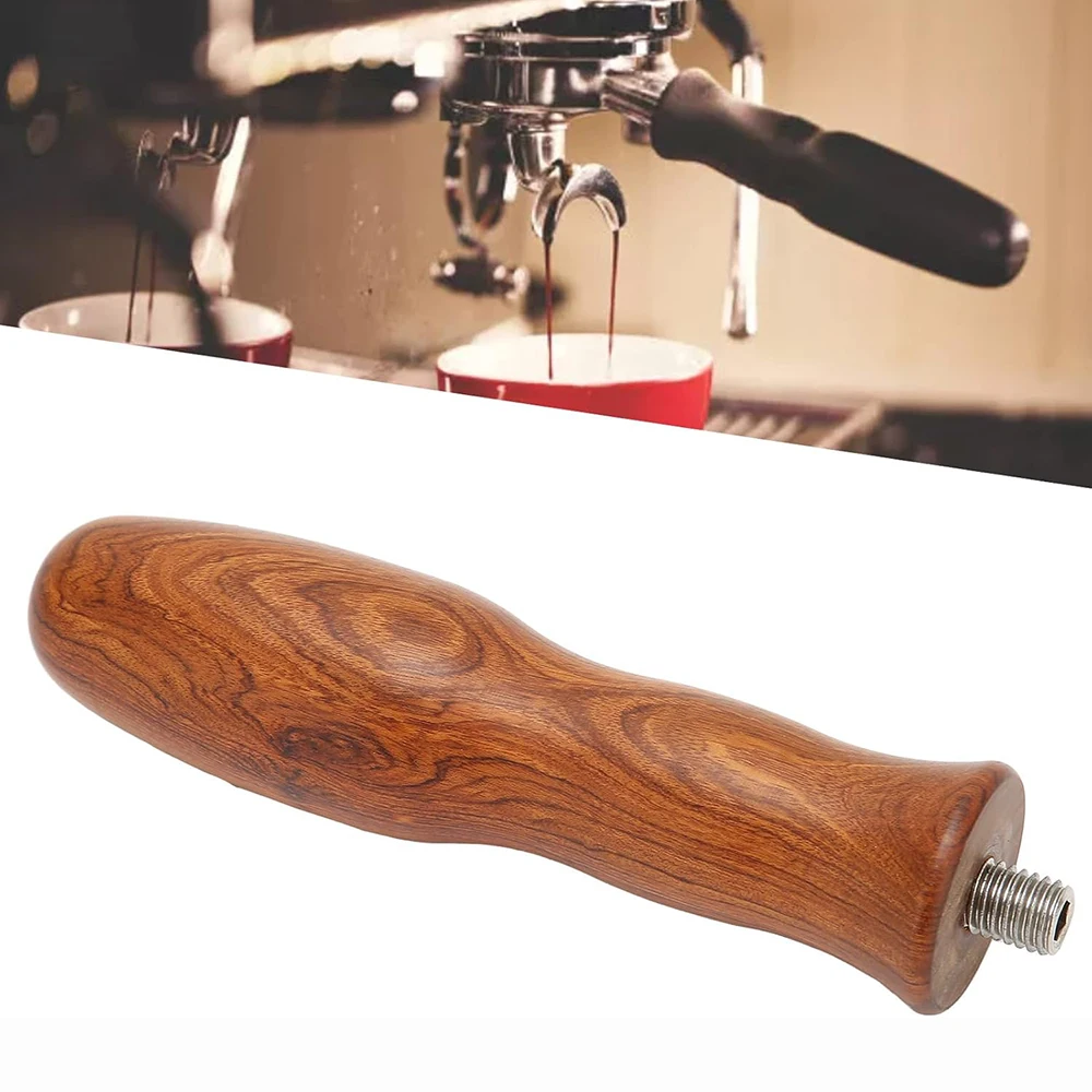 Coffee Maker Tools Portafilter Wooden Handle Coffee Filter Handle for M10 Thread Italian Coffee Machine Handle