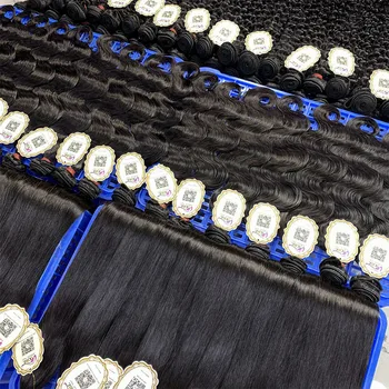 XBL Virgin Human Hair Qingdao Hair Factory Unprocessed 10a mink brazilian Human virgin hair weaves bundle hairextensions