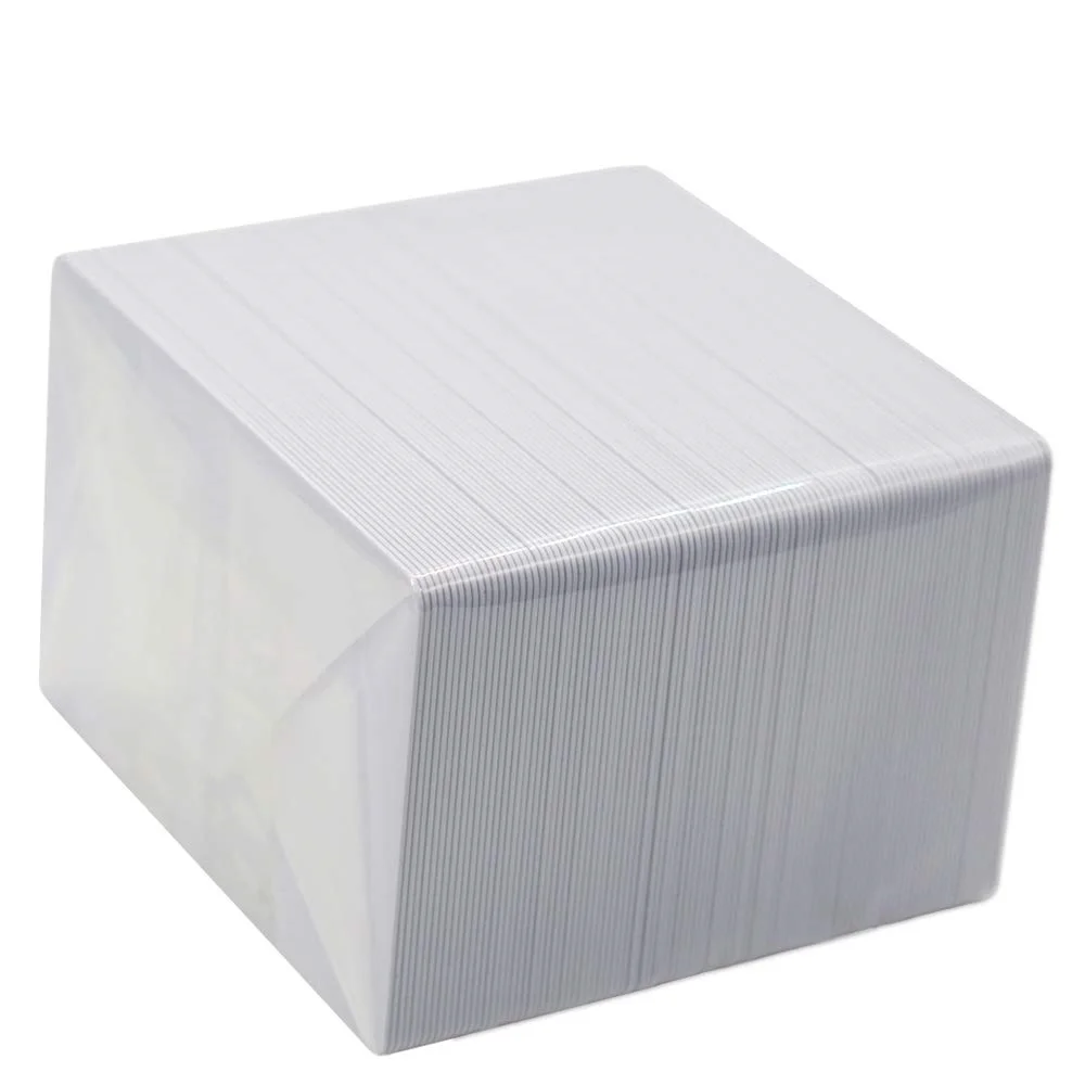 100 Pack - Premium Blank PVC Cards for ID Badge Printers - Graphic Quality  White Plastic CR80 30 Mil (CR8030) by Specialist ID - Compatible with Most