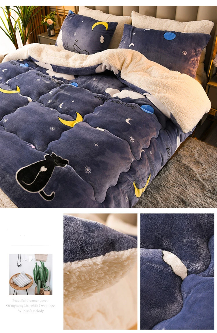 Super Warm Blanket 200x230cm Luxury Thick Blankets For Beds Fleece