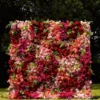 qizi huayan-red-powder alphabet flower wall