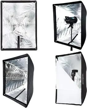 GODOX 20" X 28"/ 50cm X 70cm Umbrella Rectangle Portable Softbox Reflector for Studio Photography Speedlite Flash detail image