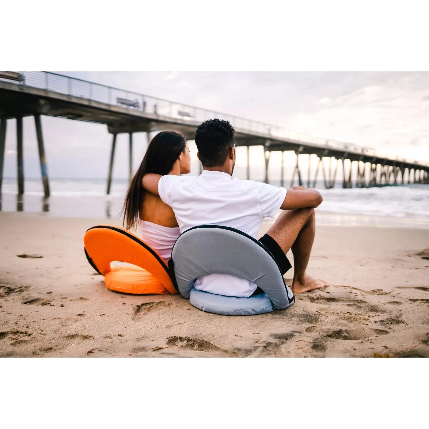 Floor Chair Padded Gaming Chair with Adjustable Support