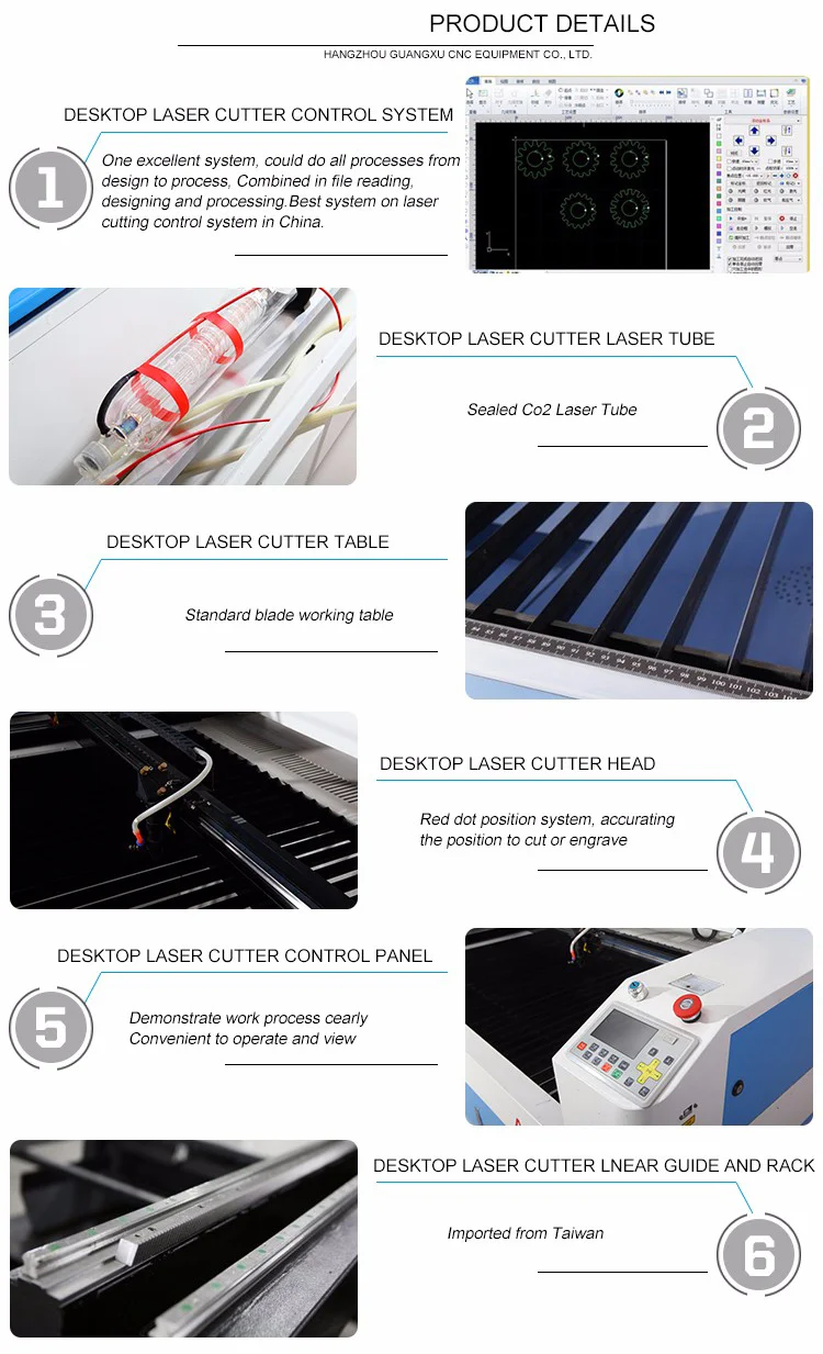 Plastic Glass Acrylic Cutting 1390 Co2 Laser Engraving Cutting Machine