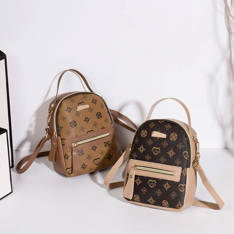 affordable pu mini backpack MACCINELO Cute leather 3pcs set purse shoulder bag for women girls Rucksack for Ladies Shoulder Bag over 5 years old Low MOQ 45 Best Mini Backpacks And