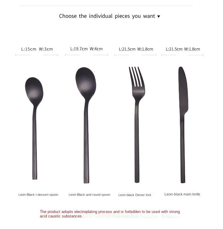 Sells 304 Stainless Steel Silverware Knife Fork Spoon Set Cutlery