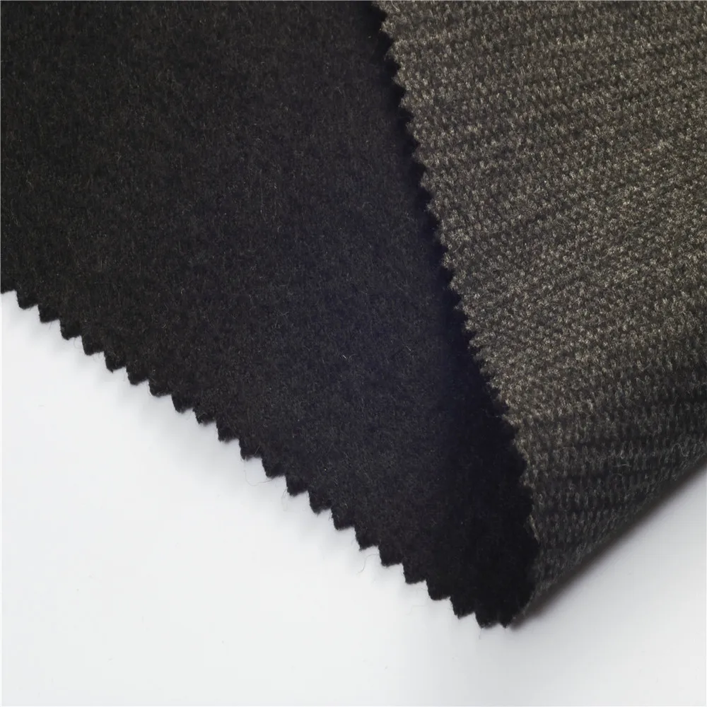 mens wool fabric for coats woven polyester tweed fabric new style cheap woven knitted