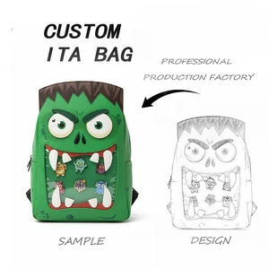 Custom Monster Shaped Animal Dog Ita Bags Low MOQ for 3D Animal ItaBags in Various Styles