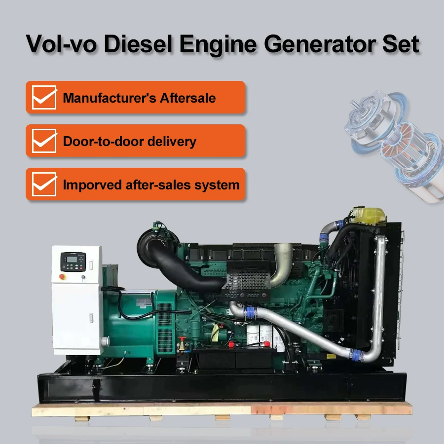 50Hz 1500rpm Silent/open Generator Set VW-500T5 with Engine Volvo TAD-1641GE Genset Standby Power 500KVA 4000KW