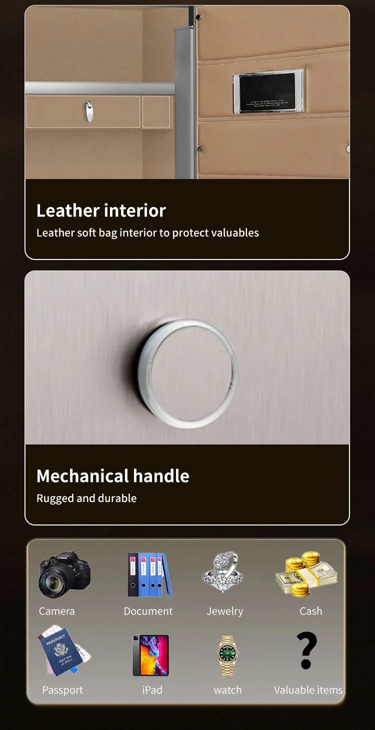 CEQSAFE All Steel Large Anti-Theft Safe Storage Box Safe Mechanical Lock Scale Password for Home Commercial Hotel manufacture