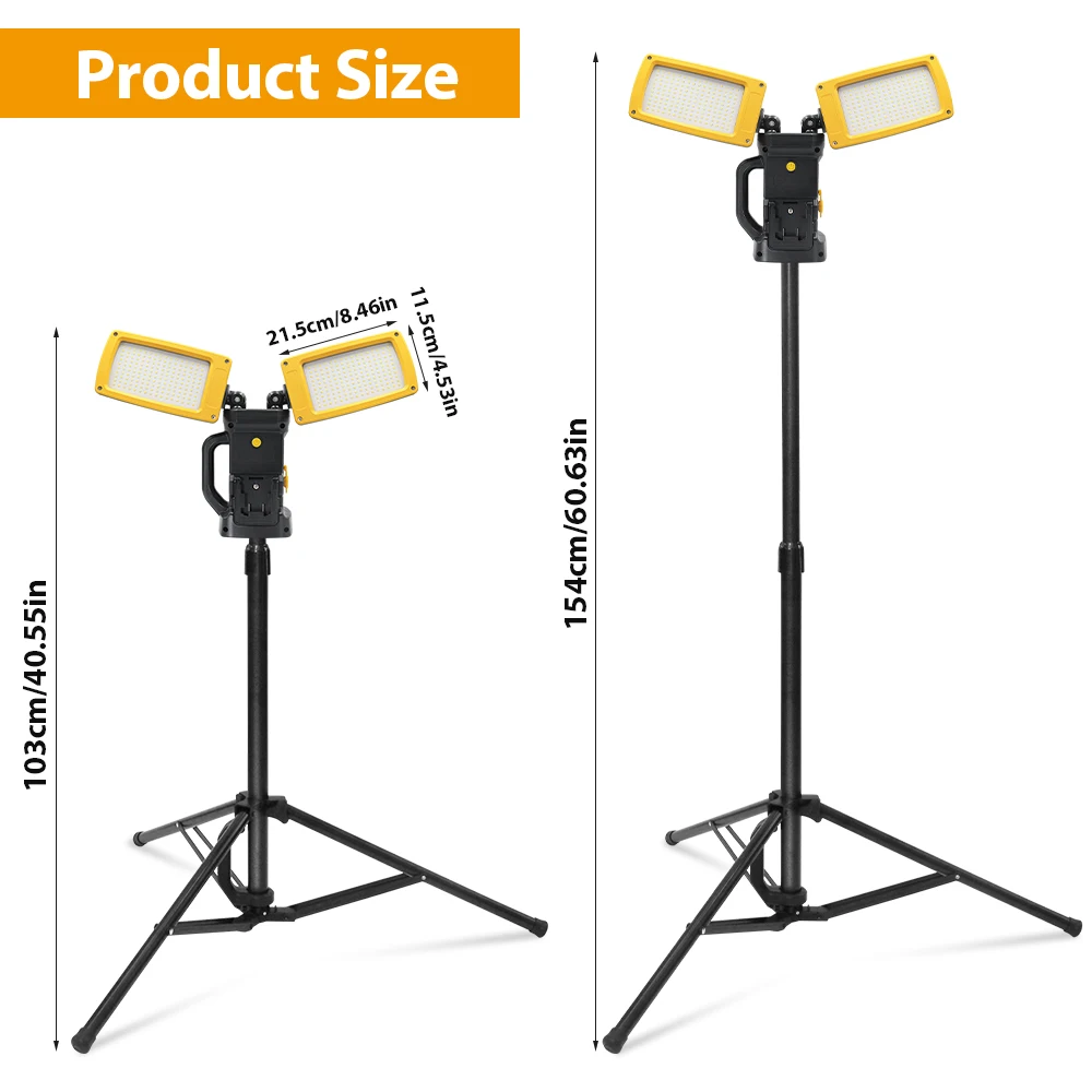 Sylstar Led Working Portable Battery Lm White High Lumen Smd Worklight Tripod Work Light