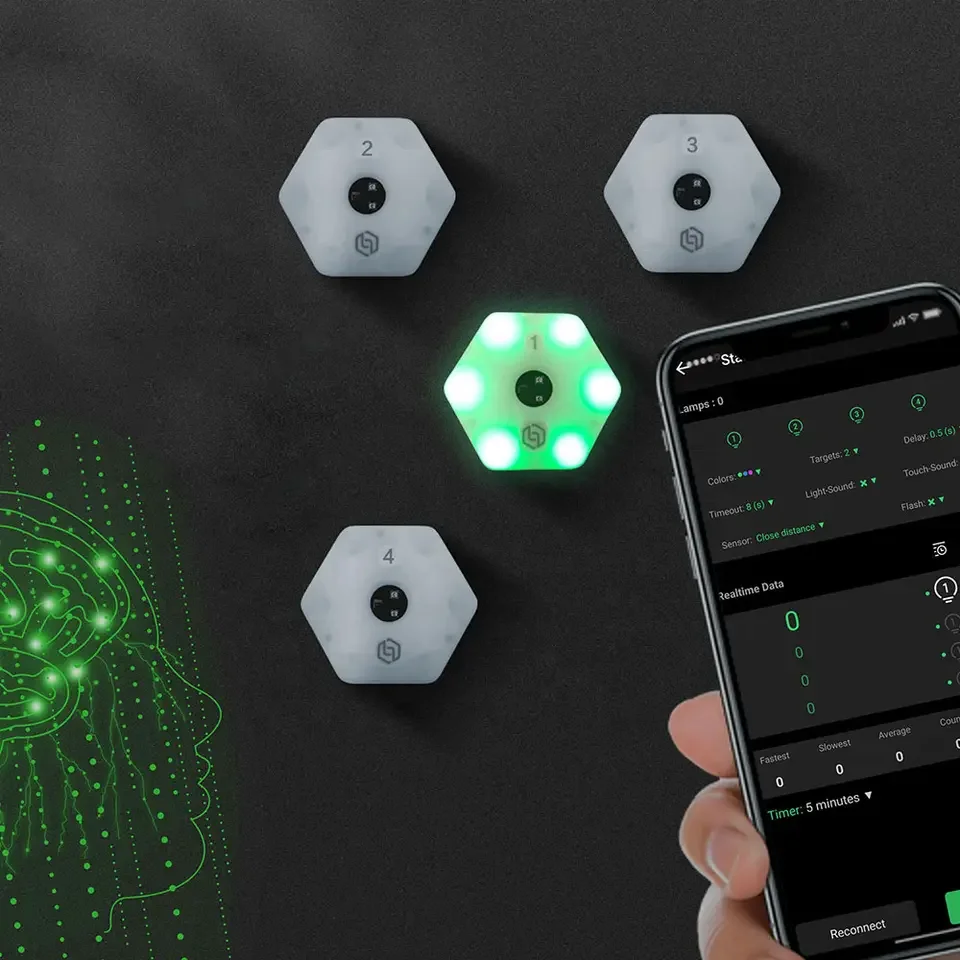 Kit 4 Lumières D'Entraînement Réaction Et Agilité - Pour Boxe, Football, Sports