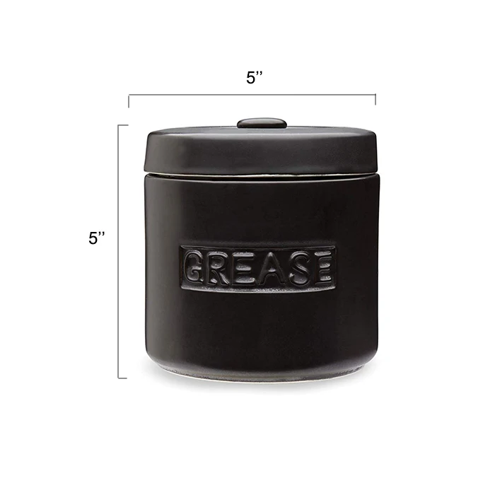 Custom Color Design  Bacon Grease Container with Stainless Steel Strainer