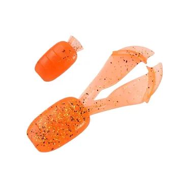Cheery SL090 Hot Sale 7cm 4.5g 6pcs/bag Artificial Bearded Shrimp Soft Fishing Lure Set Salmon Plastic Soft Baits Without Hooks – Soft Lure – view 3