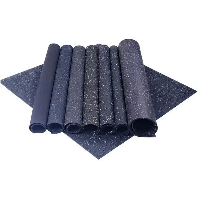 Custom Gym Rubber Flooring Sheet Rubber Roll shock absorption recycled rubber roll