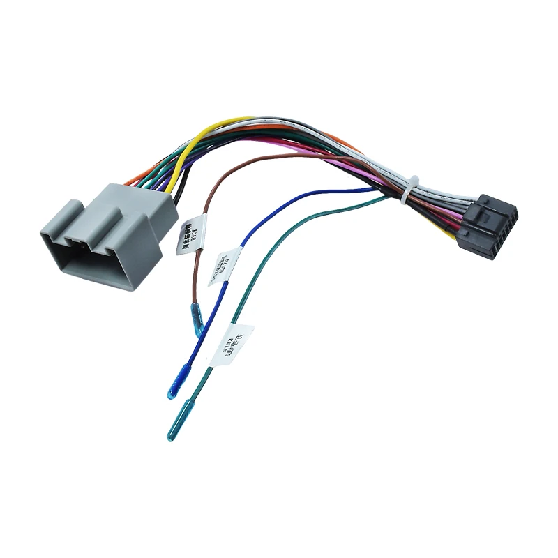 Wire Harness Custom Auto Aftermarket Radio 16 Pin Iso Stereo Plug Cable