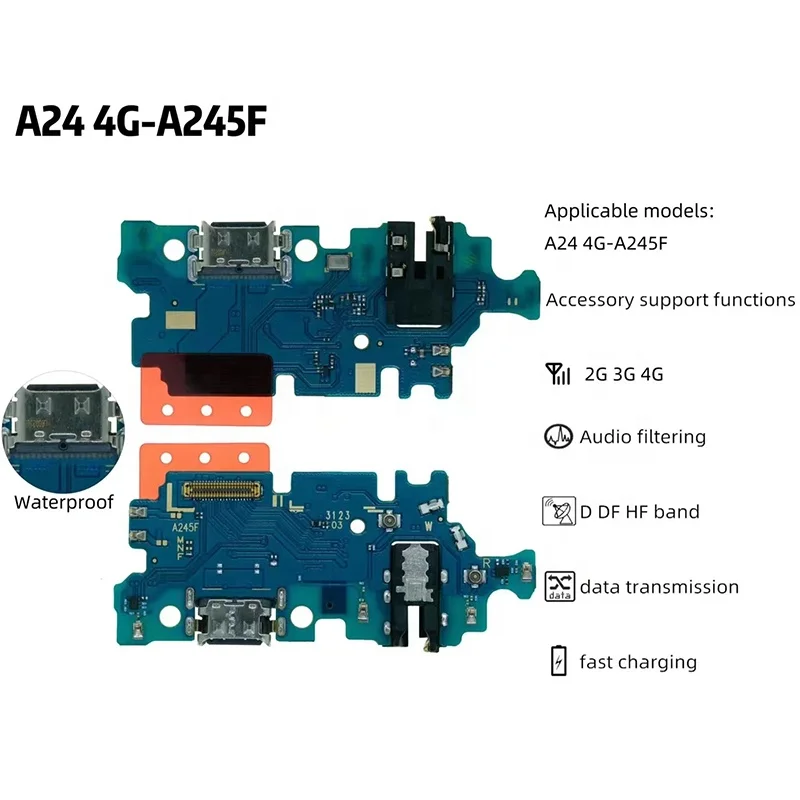 Mobile Phone Charging Port Board For Samsung A05s A04e A03s A24 A14