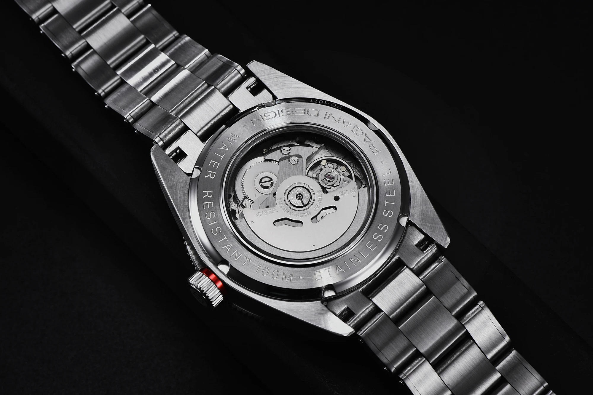 Pagani Design 1671 Orologio Automatico Uomo – Acciaio, Vetro Zaffiro, Movimento NH35, 100m Impermeabile