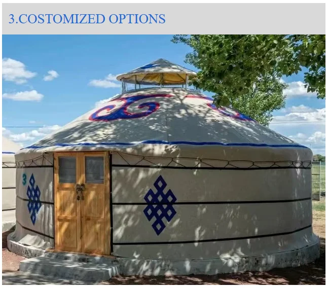 Four Season Cotton Canvas Living Yurt Tent Suitable For 2 To 4 People