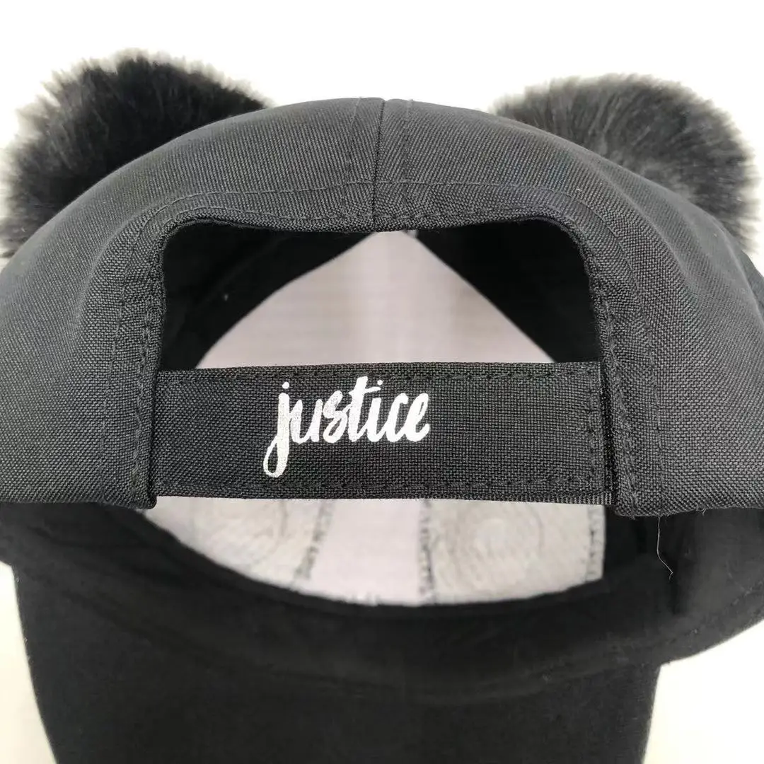 Panda Embroidered Baseball Cap Glitter 
