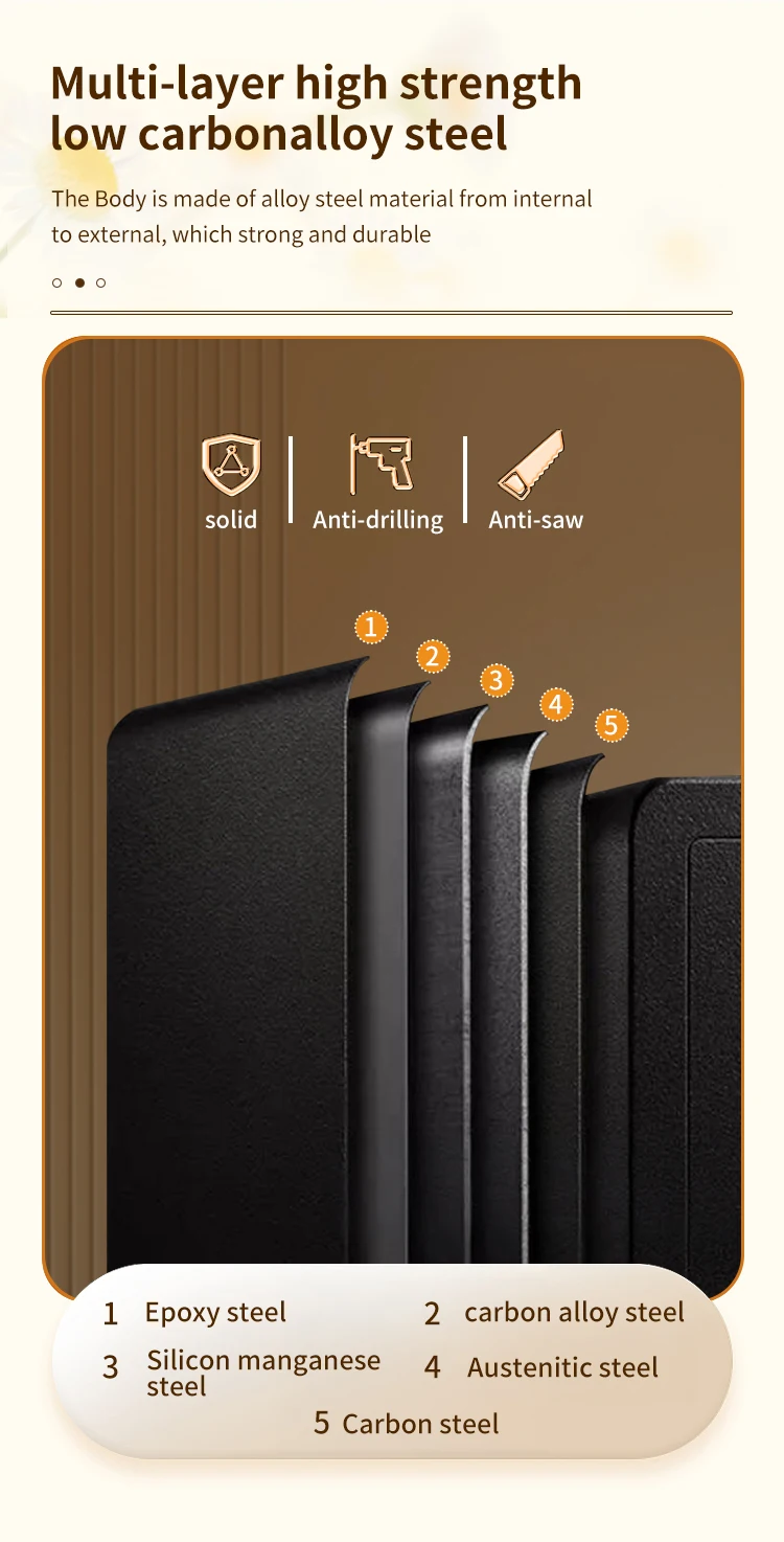 CEQSAFE  Digital Safe Box Steel Safes Money Bank Mini Household Password Key OEM Safety Security Box manufacture