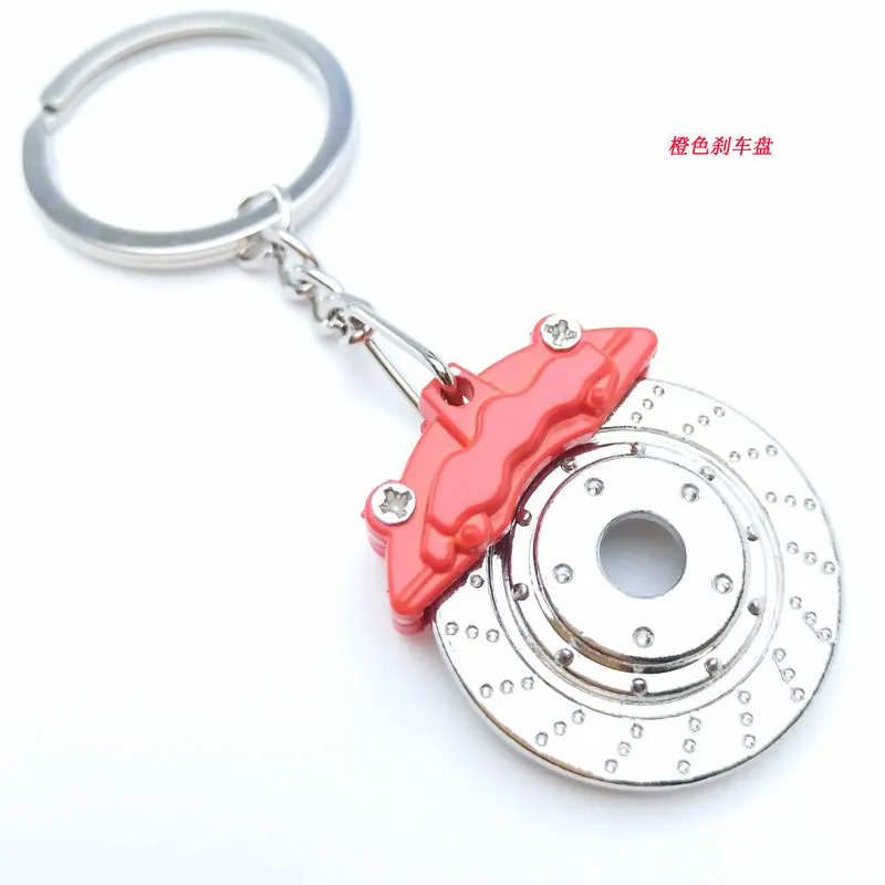 In Stock Mini Creative Disc Brake Keychain Cute Metal Auto Parts Disc Brake Keychain for Men Gift Car Accessories Keychain