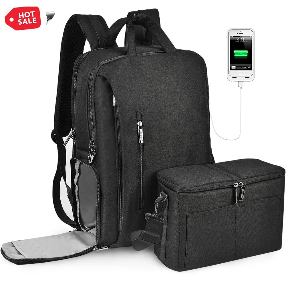 caden multifunction photography & laptop backpack Camera Bag with 15.6" Compartment USB Charging Port, Waterproof Camera Case for DSLR Mirrorless SLR Cameras, Compatible for Sony Canon Nikon Camera and Lens Tripod Accessories made of 15mm shock Top Fashion Caden L5 III