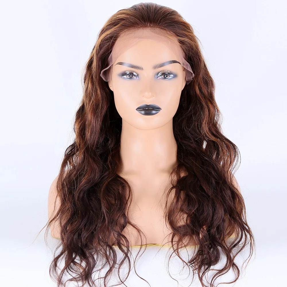 360 Lace wig 360 Swiss Lace Frontal Unprocessed Natural Black Color With Baby Hair  150%  heavy density