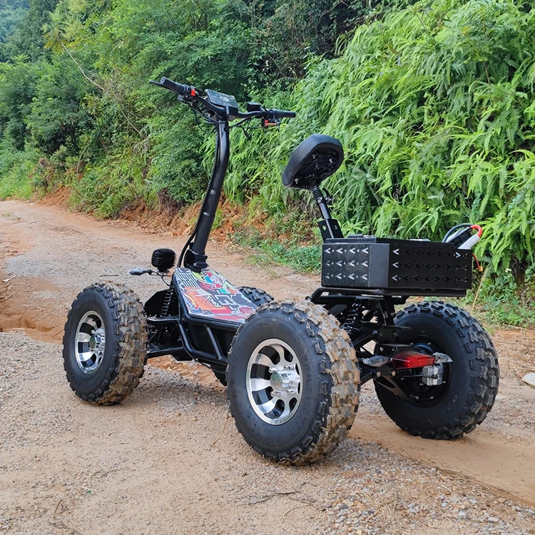 Powerful All Terrain Vehicle 4 Wheel Drive Electric Mobility Scooters ...