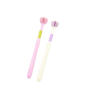 Household Soft Bristle Triple Sided Teeth Cleaning Toothbrush for Self Care Wholesale Custom Logo Toothbrush
