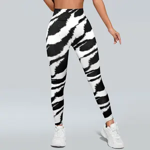 Women's Yoga Pants Seamless Printed Design  Scrunch Butt Lifting Leggings for Sports Gym Wear OEM Services