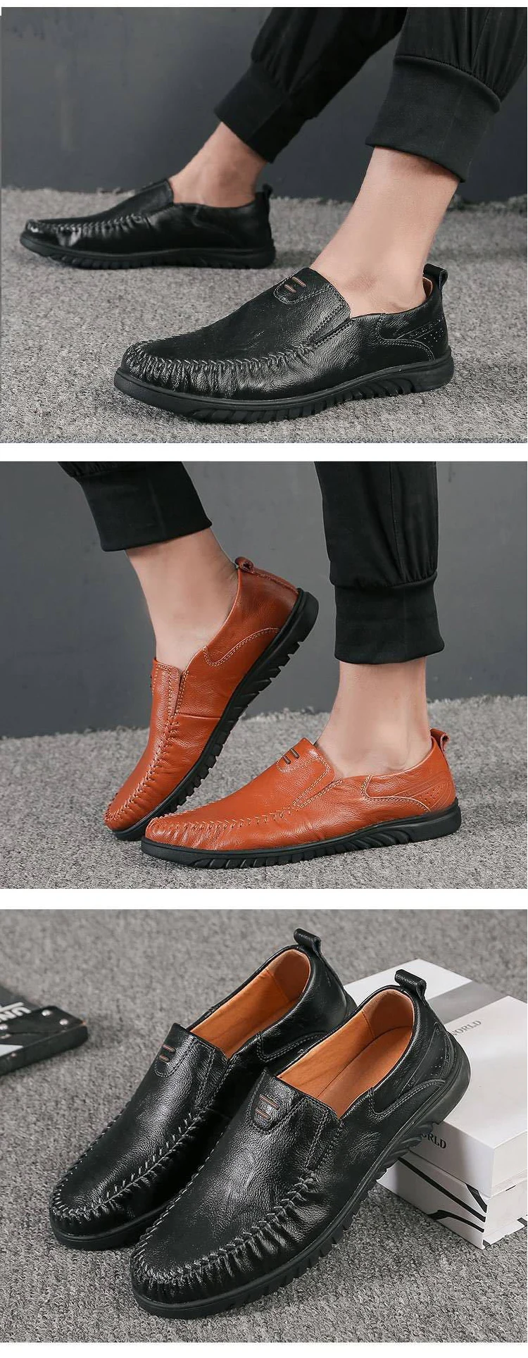 Driving Flat Comfortable Soft Shoes Office Business Casual Dress Loafer ...