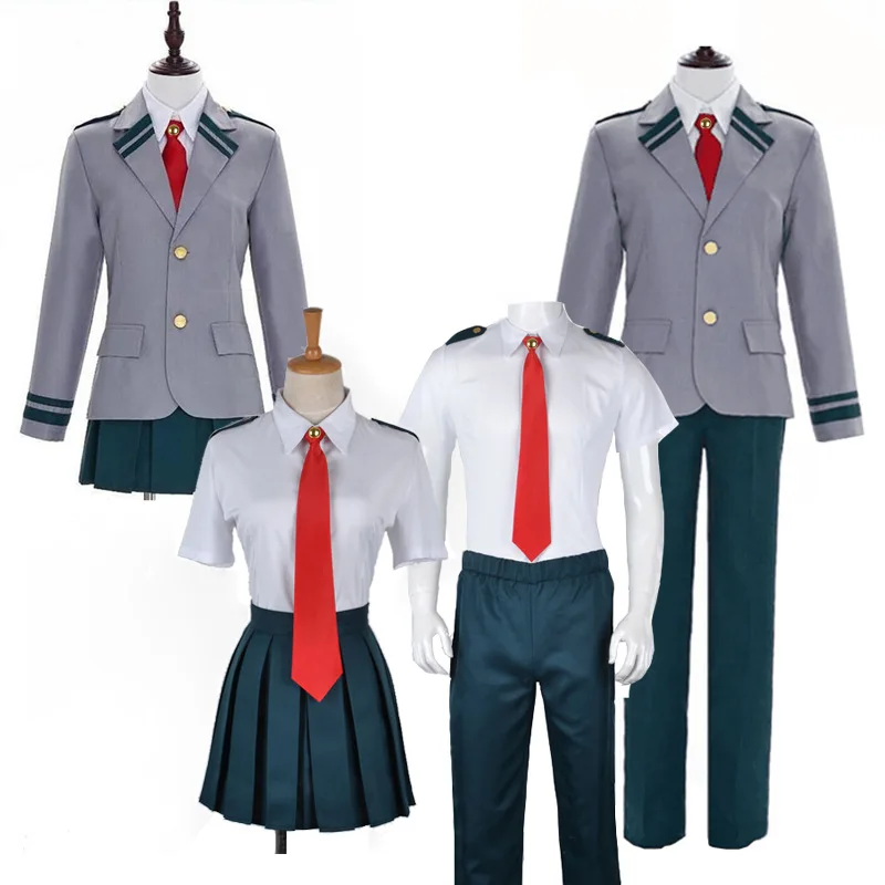 My Boku no Hero Academia Cosplay Midoriya Izuku Bakugou Katsuki School Uniform 