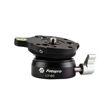 FOTOPRO Photography Flexible Tripod Head Base Twist Lock Aluminum Tripod Head Base Universal Leveling Tripod Head Base