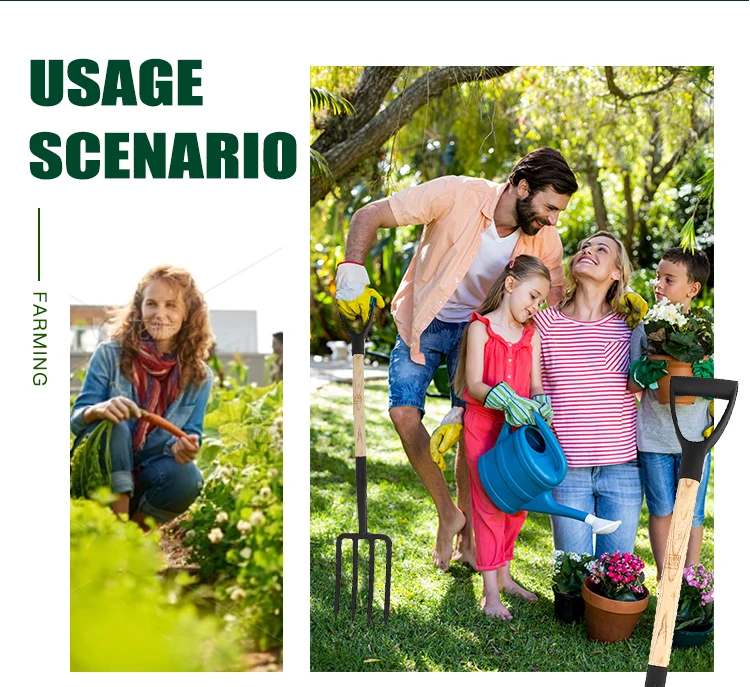 product 24 hours sample  custom agricultural stainless fork hand tools garden fork steel gardening fork-5