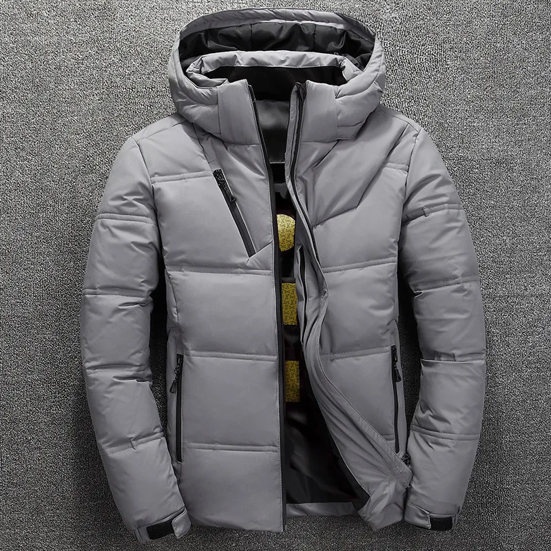 New fashion Winter Duck Down Hooded Bubble Fashion Plus Size Waterproof Black Puffer Jacket Men_voghion.com