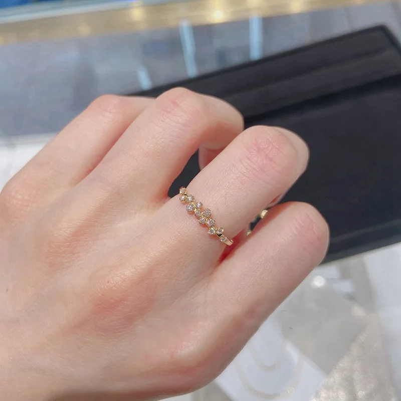 Firstmadam Cheap 9k Solid Gold Cluster 