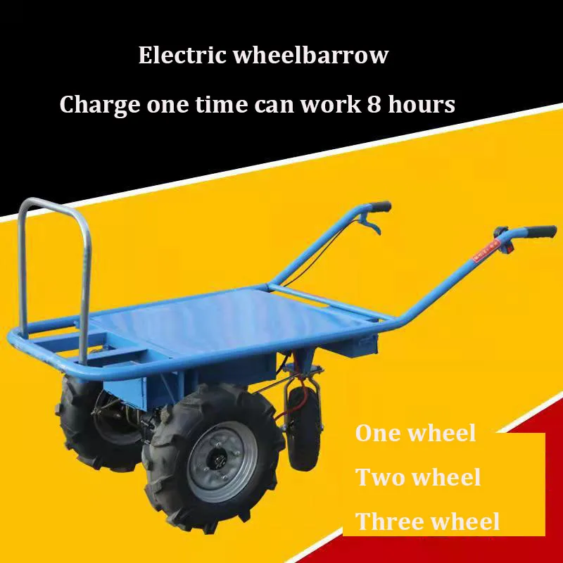 Gasoline Engine/electric Heavy Duty Wheel Barrow Motorized Power