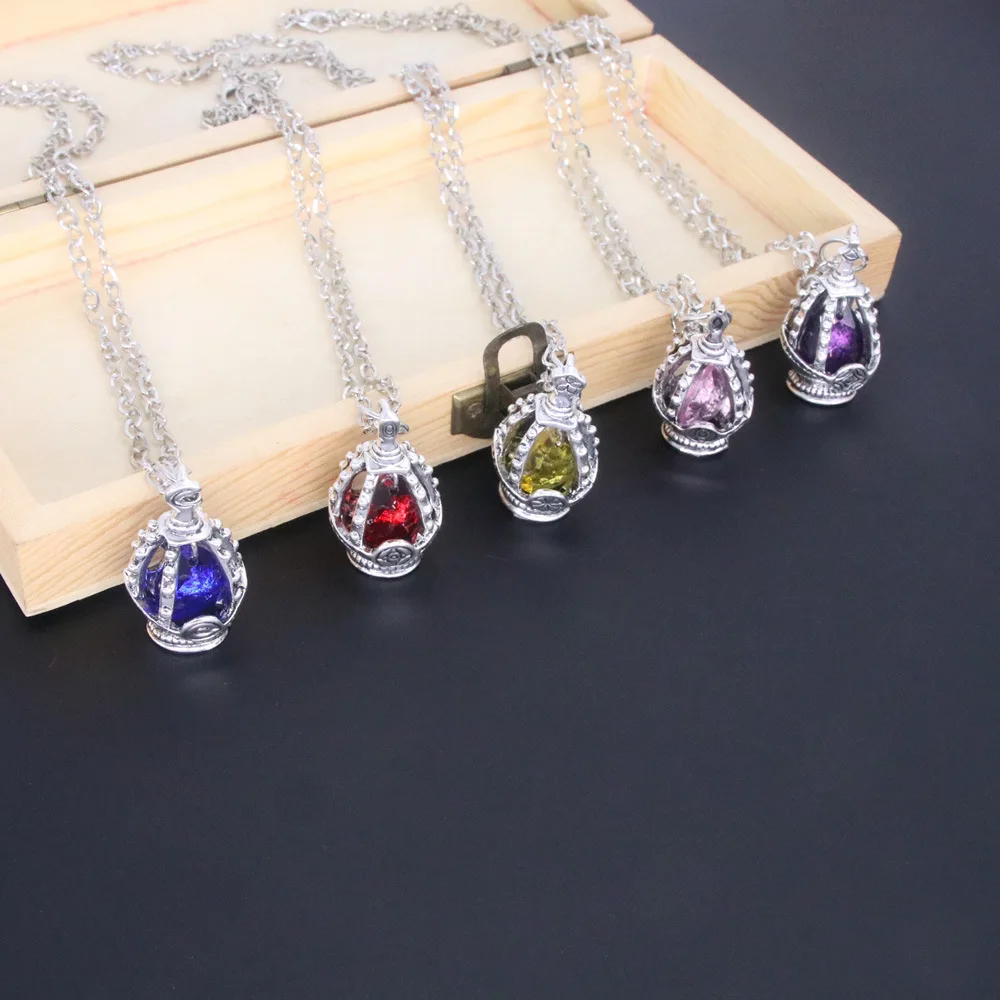 Set Collana E Anello Con Gemma Dell'Anima Per Cosplay Puella Magi Madoka Magica - Gioielli In Lega Per Fumetti E Mostre