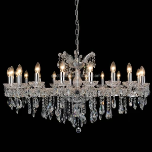 Crystal LED Warm White Adjustable Height Modern Wedding Decoration Chandelier