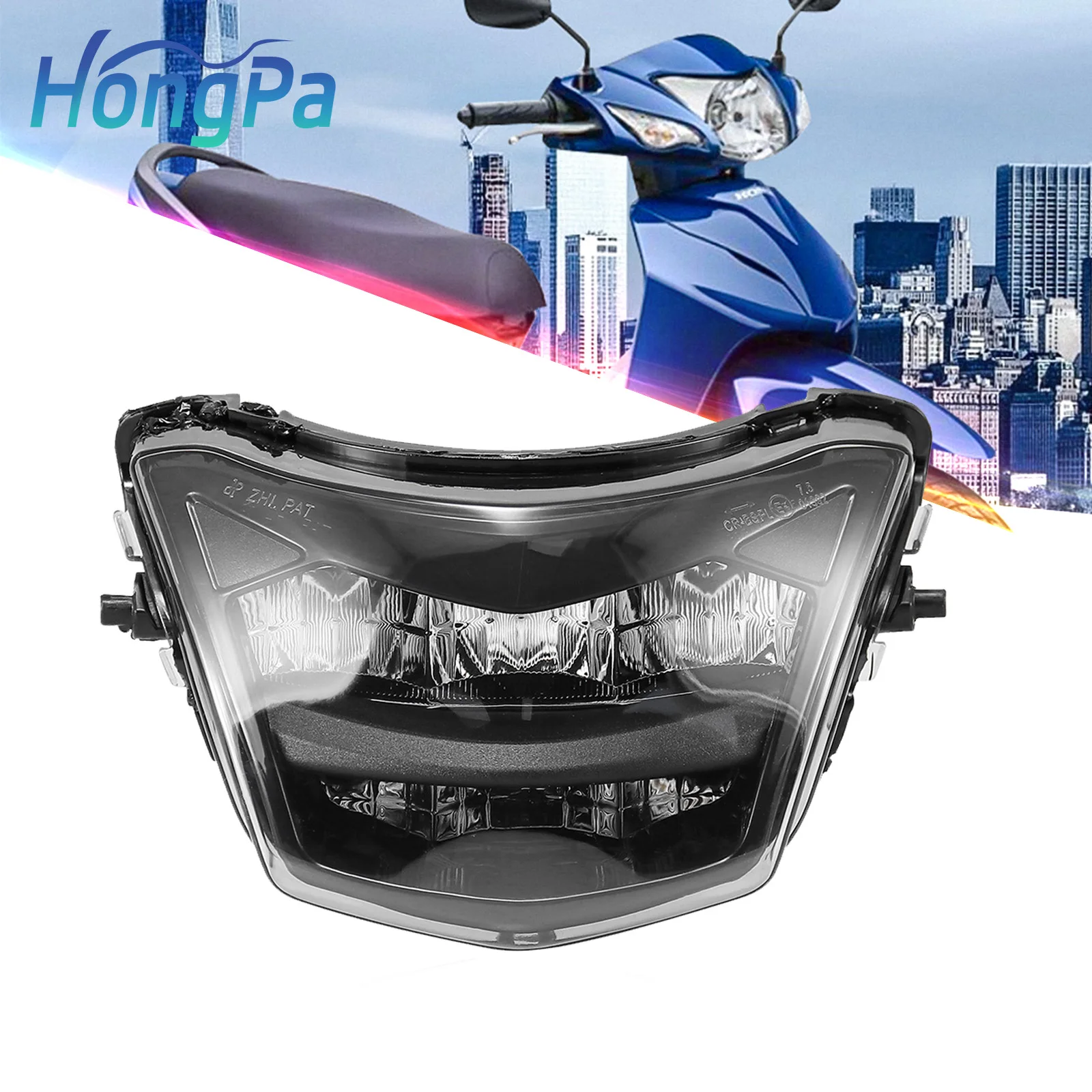 Фара для мотоцикла из АБС-пластика передняя фара обтекатель дальний и ближний свет мотоциклетная Hon da Wave 100R