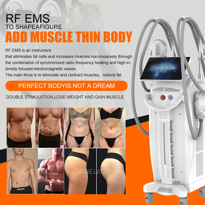 Circslim 4 Handles Slim EMS Body Machine 3000 Watts 3 Tesla Fat
