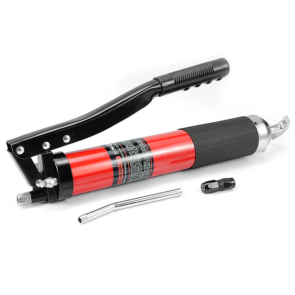 Hand Grease Gun 600cc High Pressure Manual Grease Gun Accessory Kit For