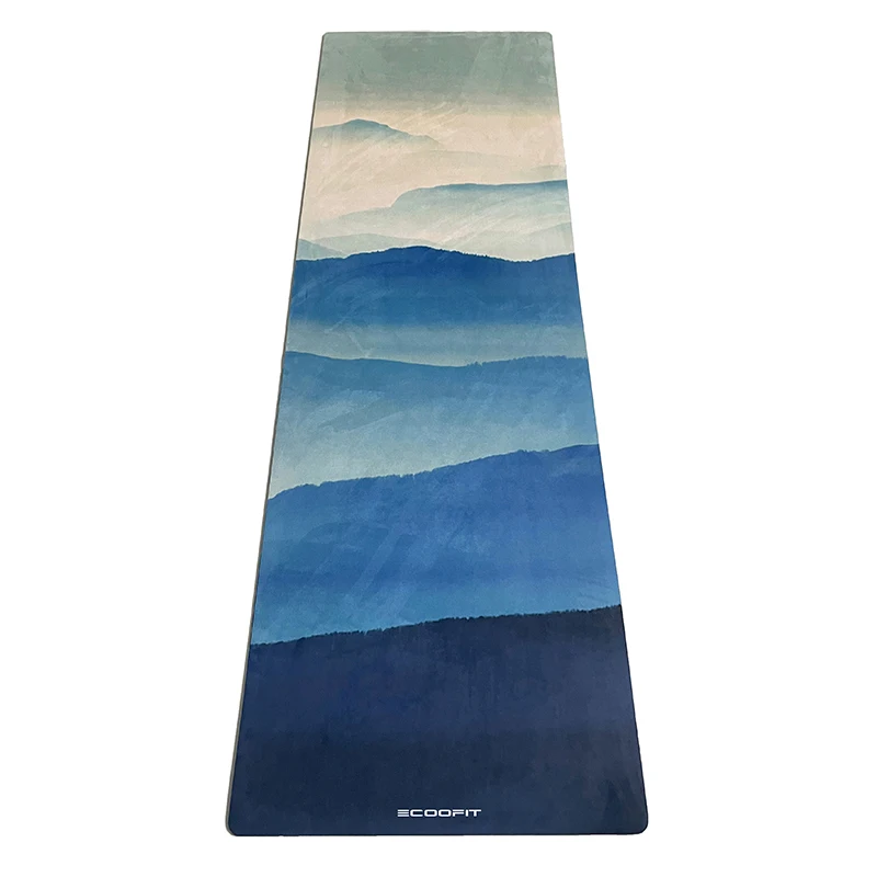 Sunset Distant Mountains Custom Printed Washable Yoga Mats China Wholesale Exercise Mat Yoga Nonslip Disposable Yoga Mats