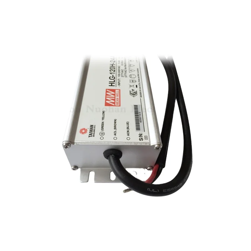 HLG-120H-12A: MEAN WELL LED-voeding 120W, 12V, IP65, spanning & stroom instelbaar (12V 120W