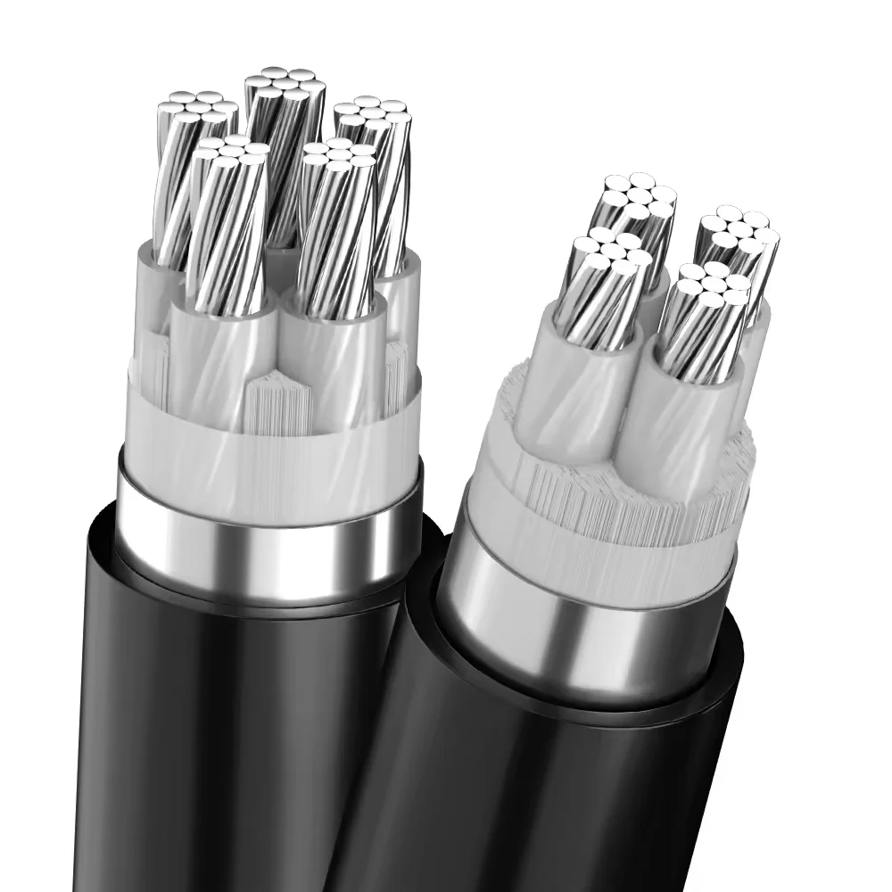 YJLY22-0.6/1KV-Kabel Gepanzertes vergrabenes Aluminiumkern-Stromkabel mit Isolierung Teck 90 600V Teck 90 Draht