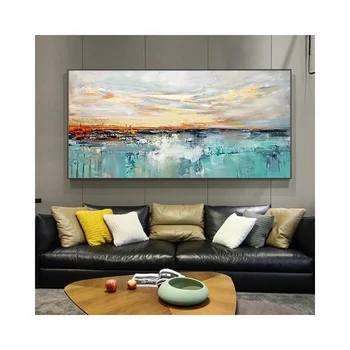Customized dropshipping 100% Hand Painted Thick Paint Abstract art oil painting canvas wall art