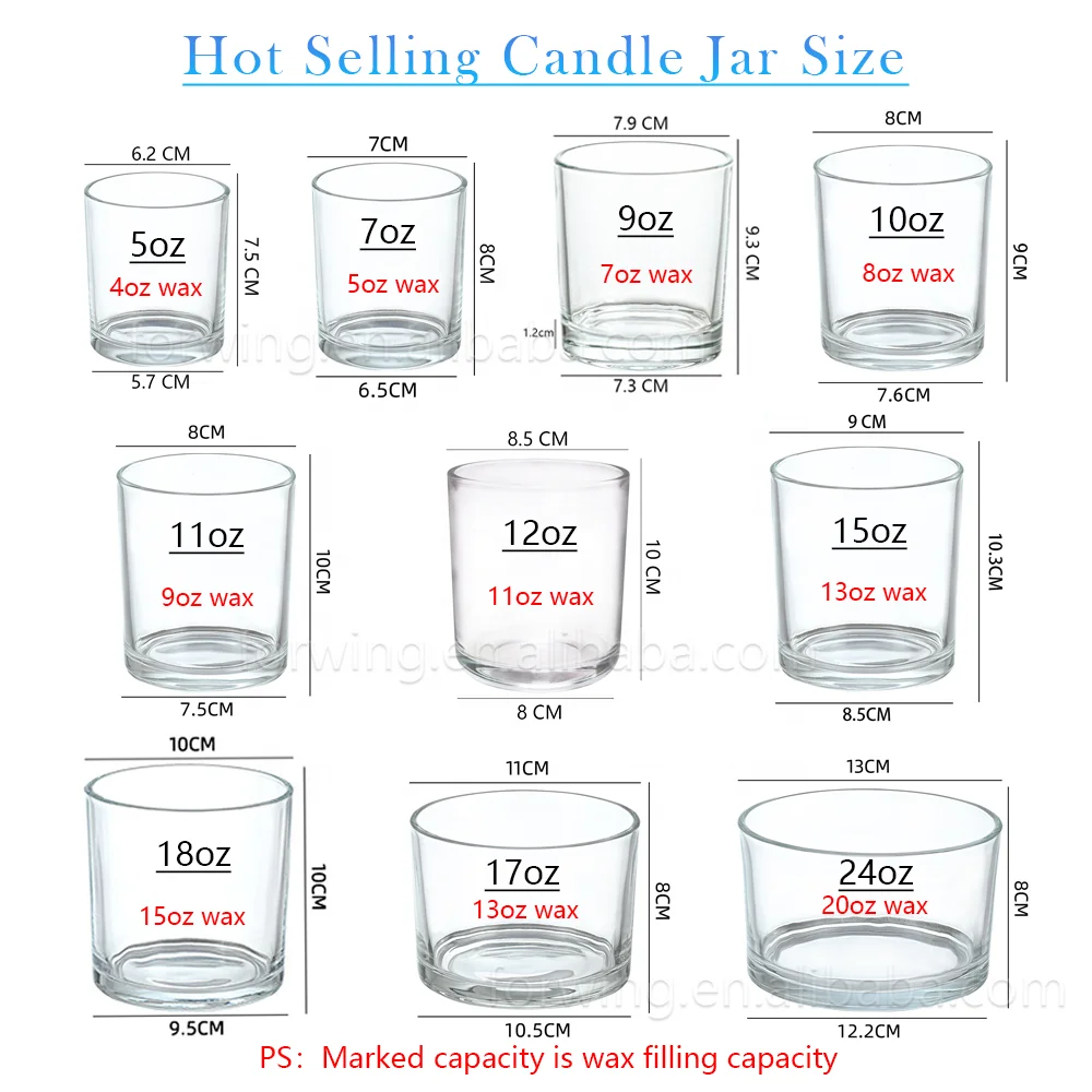 High quality candle container clear glass jar with metal lid candle holder candle jar with metal wooden lid factory
